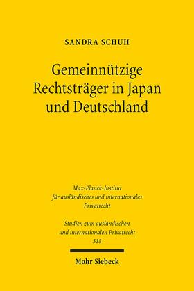Schuh | Gemeinnützige Rechtsträger in Japan und Deutschland | E-Book | sack.de