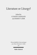 Leonhard / Löhr |  Literature or Liturgy? | eBook | Sack Fachmedien