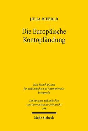 Riebold |  Die Europäische Kontopfändung | Buch |  Sack Fachmedien