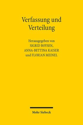 Boysen / Kaiser / Meinel |  Verfassung und Verteilung | Buch |  Sack Fachmedien