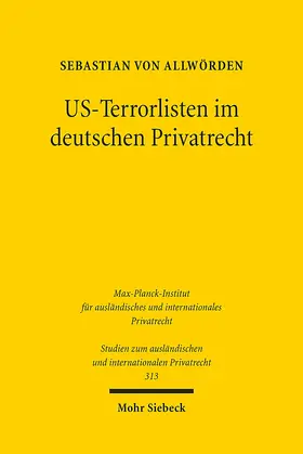 Allwörden |  US-Terrorlisten im deutschen Privatrecht | eBook | Sack Fachmedien