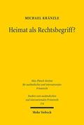 Kränzle |  Heimat als Rechtsbegriff? | Buch |  Sack Fachmedien