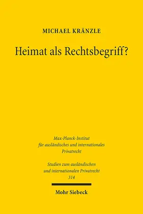 Kränzle |  Heimat als Rechtsbegriff? | eBook | Sack Fachmedien