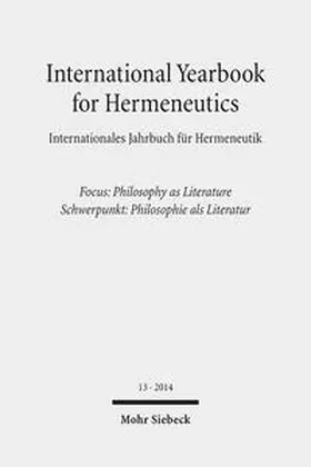 Figal | International Yearbook for Hermeneutics / Internationales Jahrbuch für Hermeneutik | Buch | 978-3-16-153313-6 | sack.de