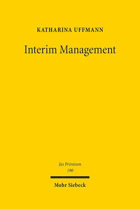 Uffmann |  Interim Management | eBook | Sack Fachmedien