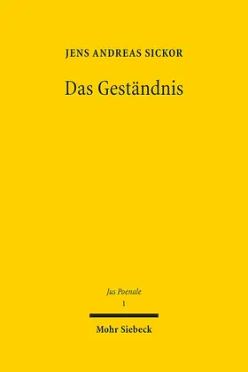 Sickor |  Das Geständnis | eBook | Sack Fachmedien