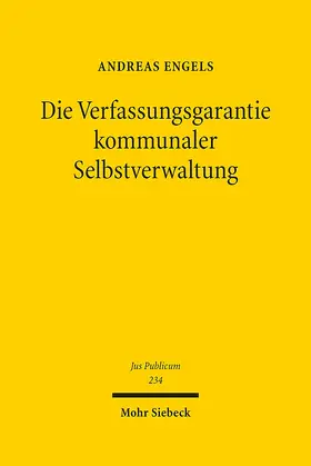Engels |  Die Verfassungsgarantie kommunaler Selbstverwaltung | eBook | Sack Fachmedien