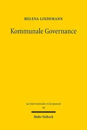 Lindemann |  Kommunale Governance | Buch |  Sack Fachmedien