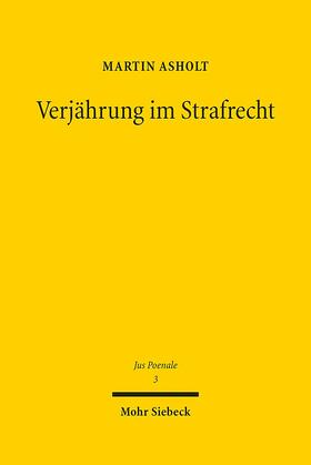 Asholt | Verjährung im Strafrecht | E-Book | sack.de