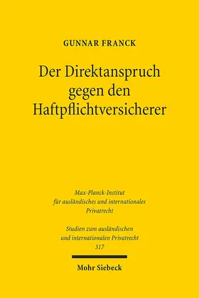 Franck |  Der Direktanspruch gegen den Haftpflichtversicherer | eBook | Sack Fachmedien