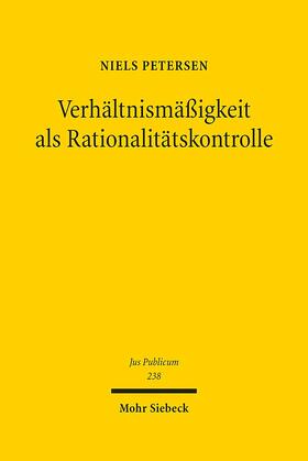 Petersen |  Verhältnismäßigkeit als Rationalitätskontrolle | eBook | Sack Fachmedien