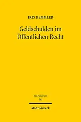 Kemmler |  Geldschulden im Öffentlichen Recht | Buch |  Sack Fachmedien