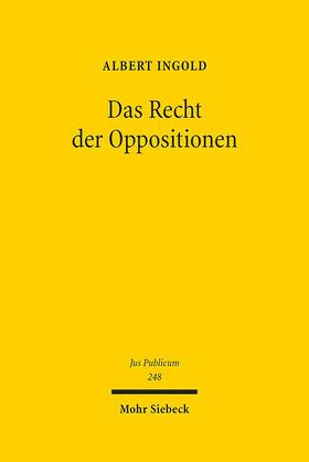 Ingold | Das Recht der Oppositionen | E-Book | sack.de