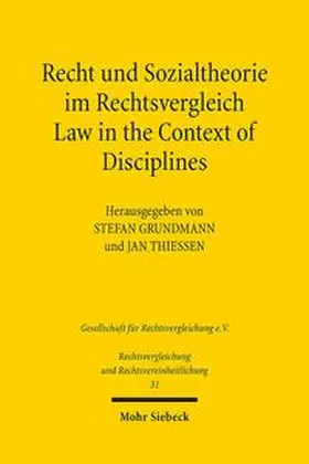 Grundmann / Thiessen |  Recht und Sozialtheorie im Rechtsvergleich. Law in the Context of Disciplines | Buch |  Sack Fachmedien