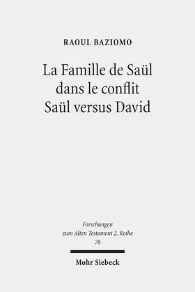 Baziomo |  La Famille de Saül dans le conflit Saül versus David | Buch |  Sack Fachmedien