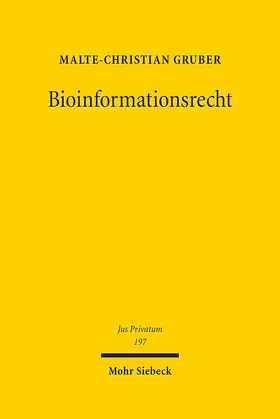 Gruber |  Bioinformationsrecht | eBook | Sack Fachmedien