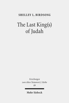 Birdsong |  The Last King(s) of Judah | Buch |  Sack Fachmedien