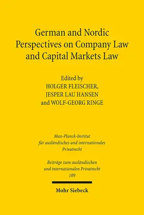 Fleischer / Hansen / Ringe |  German and Nordic Perspectives on Company Law and Capital Markets Law | eBook | Sack Fachmedien