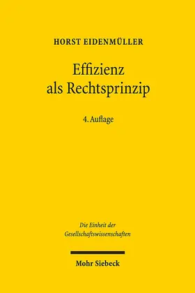 Eidenmüller |  Effizienz als Rechtsprinzip | Buch |  Sack Fachmedien