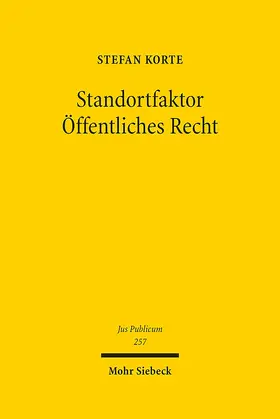 Korte |  Standortfaktor Öffentliches Recht | eBook | Sack Fachmedien