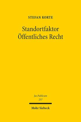 Korte | Standortfaktor Öffentliches Recht | E-Book | sack.de