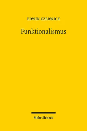 Czerwick |  Funktionalismus | Buch |  Sack Fachmedien