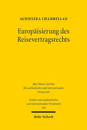 Chambellan | Europäisierung des Reisevertragsrechts | E-Book | sack.de