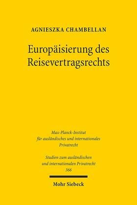 Chambellan | Europäisierung des Reisevertragsrechts | E-Book | sack.de