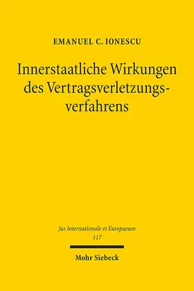 Ionescu |  Innerstaatliche Wirkungen des Vertragsverletzungsverfahrens | eBook | Sack Fachmedien
