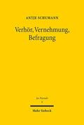 Schumann |  Verhör, Vernehmung, Befragung | eBook | Sack Fachmedien