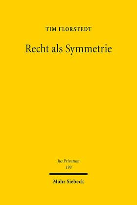 Florstedt |  Recht als Symmetrie | eBook | Sack Fachmedien