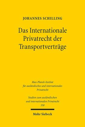 Schilling | Das Internationale Privatrecht der Transportverträge | E-Book | sack.de