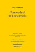 Frank |  Formwechsel im Binnenmarkt | Buch |  Sack Fachmedien