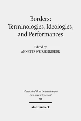 Weissenrieder |  Borders: Terminologies, Ideologies, and Performances | Buch |  Sack Fachmedien