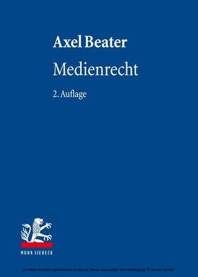 Beater | Medienrecht | E-Book | sack.de
