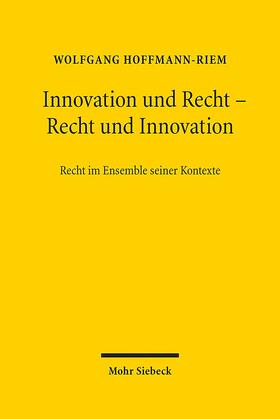 Hoffmann-Riem |  Innovation und Recht - Recht und Innovation | Buch |  Sack Fachmedien