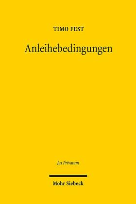 Fest | Fest, T: Anleihebedingungen | Buch | 978-3-16-154507-8 | sack.de