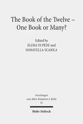 Di Pede / Scaiola |  The Book of the Twelve - One Book or Many? | Buch |  Sack Fachmedien