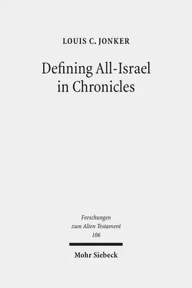 Jonker |  Defining All-Israel in Chronicles | Buch |  Sack Fachmedien