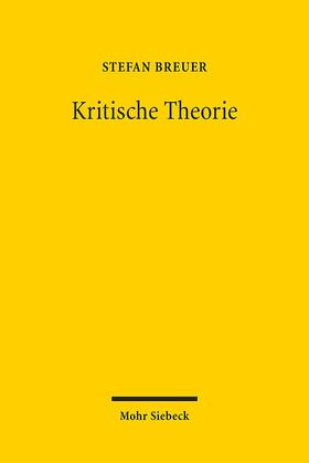 Breuer |  Kritische Theorie | Buch |  Sack Fachmedien