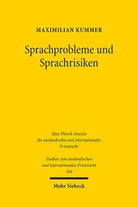 Kummer |  Sprachprobleme und Sprachrisiken | Buch |  Sack Fachmedien