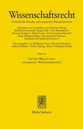Funk / Gärditz / Pallme König |  Auf dem Weg zu einem europäischen Wissenschaftsrecht? | Buch |  Sack Fachmedien
