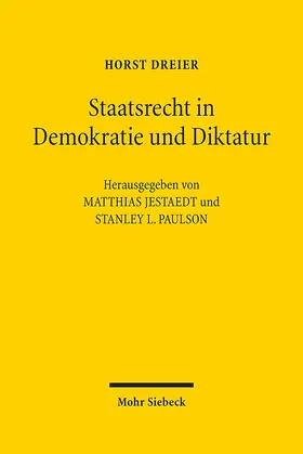 Dreier |  Staatsrecht in Demokratie und Diktatur | Buch |  Sack Fachmedien