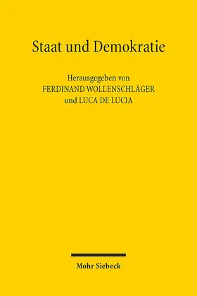 Wollenschläger / De Lucia |  Staat und Demokratie | Buch |  Sack Fachmedien