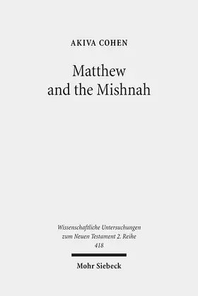 Cohen |  Matthew and the Mishnah | eBook | Sack Fachmedien