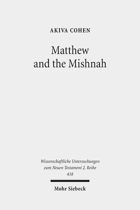 Cohen | Matthew and the Mishnah | E-Book | sack.de