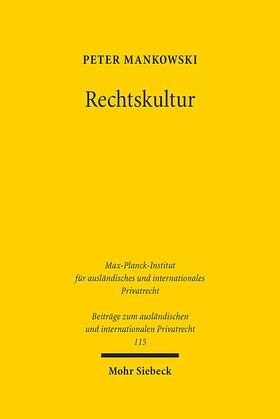 Mankowski | Rechtskultur | E-Book | sack.de