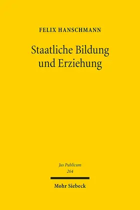 Hanschmann | Staatliche Bildung und Erziehung | E-Book | www.sack.de