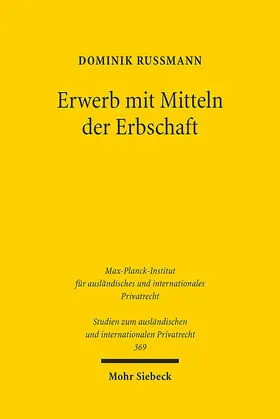 Rußmann |  Erwerb mit Mitteln der Erbschaft | eBook | Sack Fachmedien