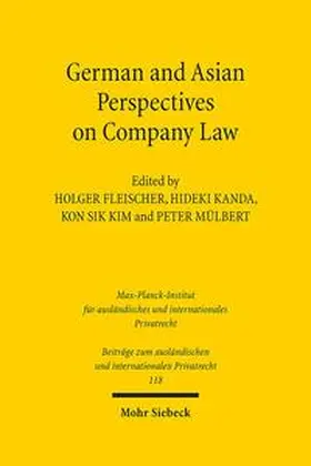 Fleischer / Kanda / Kim |  German and Asian Perspectives on Company Law | Buch |  Sack Fachmedien